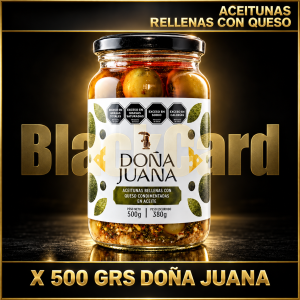 ACEITUNAS RELLENAS CON QUESO X 500 GRS DOÑA JUANA