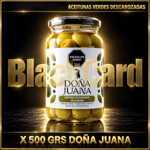 ACEITUNAS VERDES DESCAROZADAS X 500 GRS DOÑA JUANA