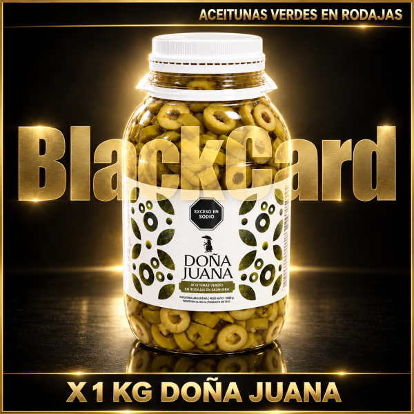 ACEITUNAS VERDES EN RODAJAS X 1 KG DOÑA JUANA
