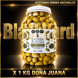 ACEITUNAS VERDES NATURALES X 1 KG DOÑA JUANA