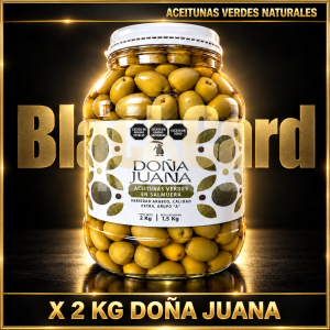 ACEITUNAS VERDES NATURALES X 2KG DOÑA JUANA