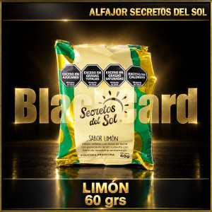 ALFAJOR SABOR LIMON x 60 GRS SECRETOS DEL SOL