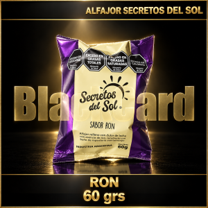 ALFAJOR SABOR RON x 60 GRS SECRETOS DEL SOL