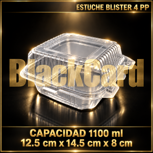 ESTUCHE BLISTER 4 PP 1100 ML
