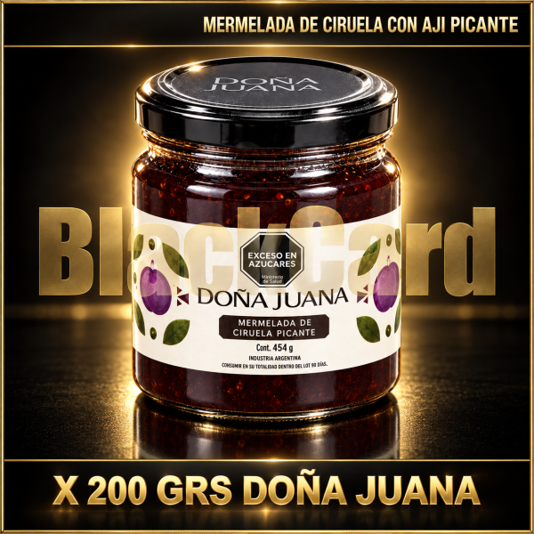 MERMELADA DE CIRUELA CON AJI PICANTE X 200 GRS DOÑA JUANA