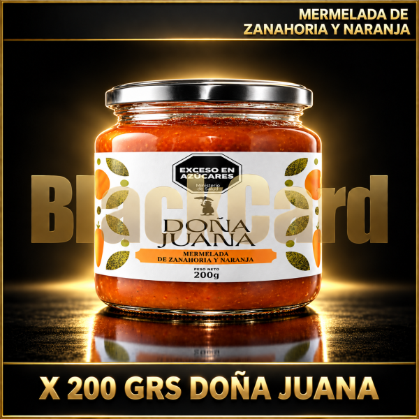MERMELADA DE ZANAHORIA Y NARANJA X 200 GRS DOÑA JUANA