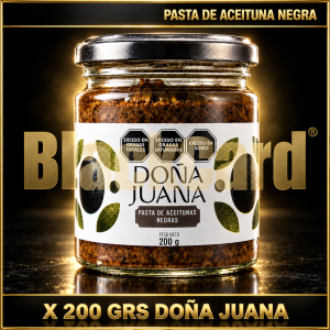 PASTA DE ACEITUNA NEGRA X 200 GRS DOÑA JUANA