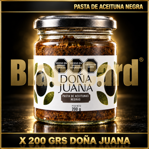 PASTA DE ACEITUNA NEGRA X 200 GRS DOÑA JUANA