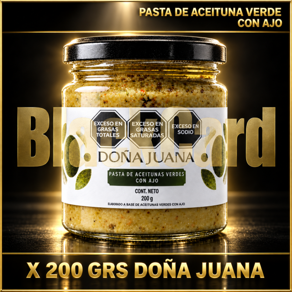 PASTA DE ACEITUNA VERDE CON AJO X 200 GRS DOÑA JUANA