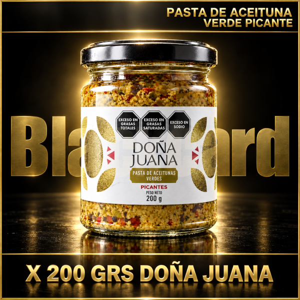 PASTA DE ACEITUNA VERDE PICANTE X 200 GRS DOÑA JUANA