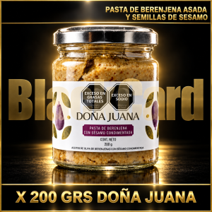 PASTA DE BERENJENA ASADA Y SEMILLAS DE SESAMO X 200 GRS DOÑA JUANA
