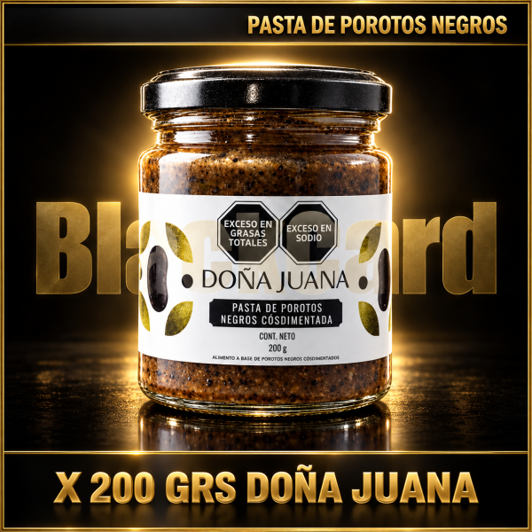 PASTA DE POROTOS NEGROS X 200 GRS DOÑA JUANA