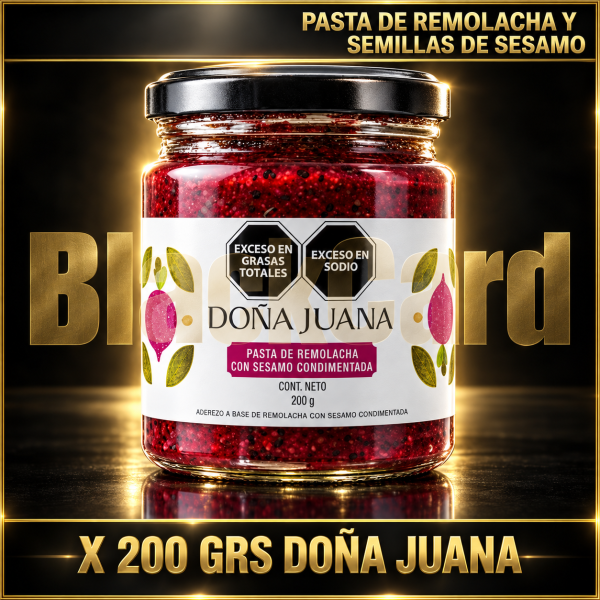 PASTA DE REMOLACHA Y SEMILLAS DE SESAMO X 200G DOÑA JUANA