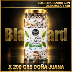SAL SABORIZADA CON ALBAHACA Y AJO X 200 GRS DOÑA JUANA