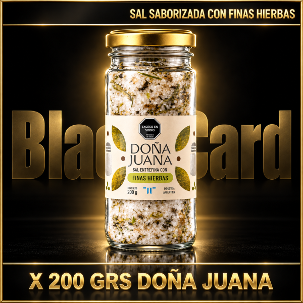 SAL SABORIZADA CON FINAS HIERBAS X 200 GRS DOÑA JUANA