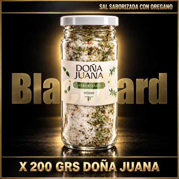 SAL SABORIZADA CON OREGANO X 200 GRS DOÑA JUANA