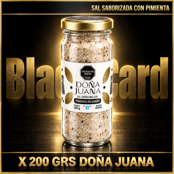 SAL SABORIZADA CON PIMIENTA X 200 GRS DOÑA JUANA