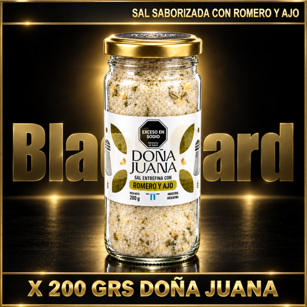SAL SABORIZADA CON ROMERO Y AJO X 200 GRS DOÑA JUANA