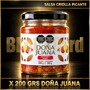 SALSA CRIOLLA PICANTE X 200 GRS DOÑA JUANA