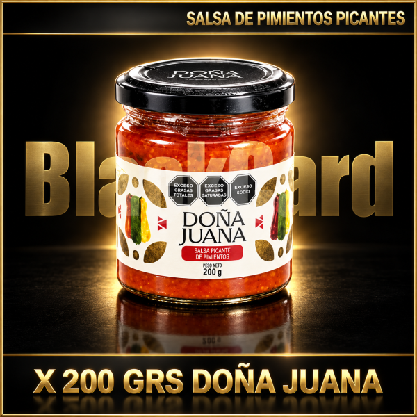 SALSA DE PIMIENTOS PICANTES X 200 GRS DOÑA JUANA