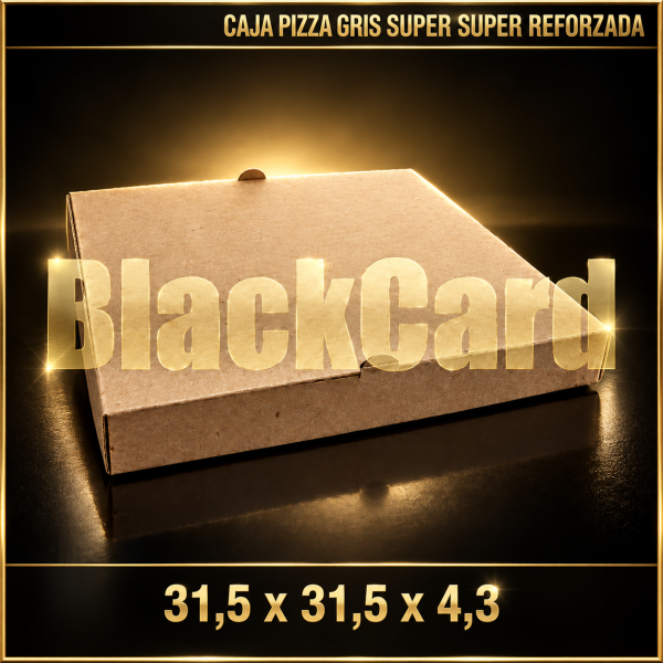 CAJA PIZZA GRIS SUPER SUPER REFORZADA (31,5x31,5x4,3)