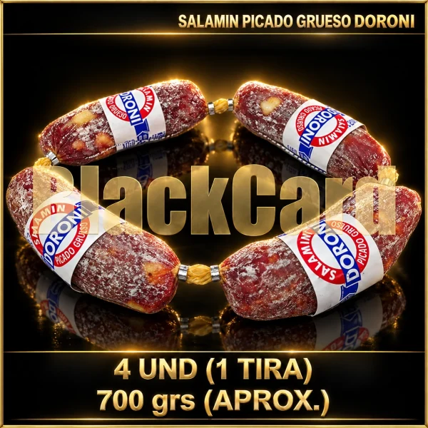 SALAMIN PICADO GRUESO "DORONI" x Kg (700 Grs)