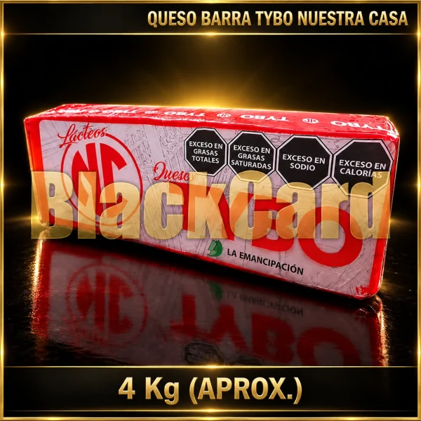 QUESO BARRA TYBO "NUESTRA CASA" x Kg (4 Kg)