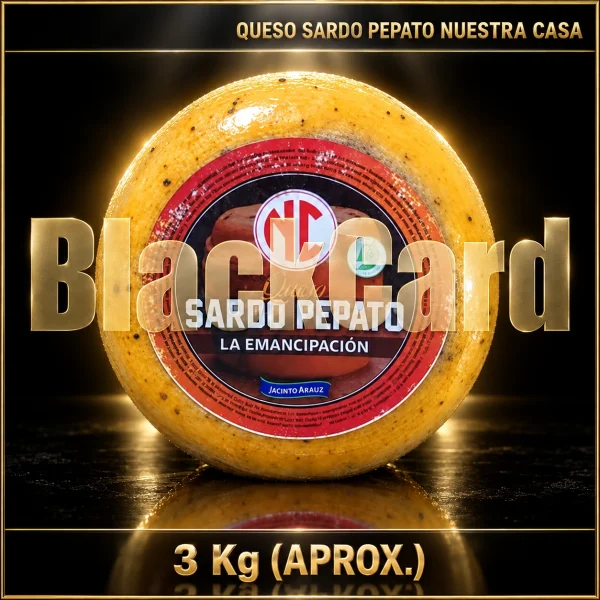 QUESO SARDO PEPATO "NUESTRA CASA" x Kg (3 Kg)