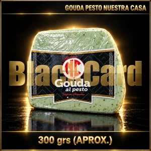 QUESO GOUDA PESTO "NUESTRA CASA" x Kg (300 Grs)