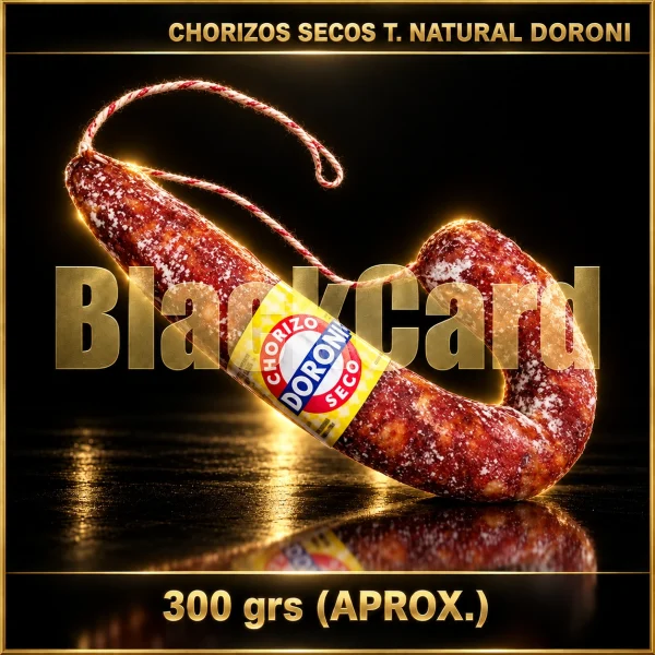 CHORIZOS SECOS T. NATURAL DORONI x Kg (300 Grs)