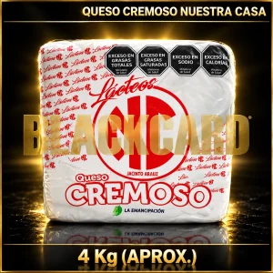 QUESO CREMOSO "NUESTRA CASA" x Kg (4 Kg)