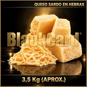QUESO SARDO EN HEBRAS x Kg (3,5 Kg)
