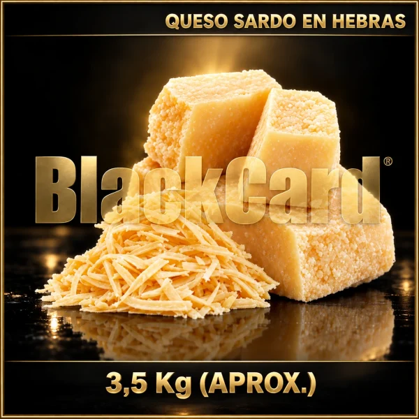 QUESO SARDO EN HEBRAS x Kg (3,5 Kg)