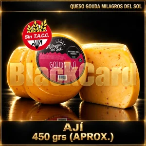 QUESO GOUDA AJI MILAGROS DEL SOL 450 GRS (APROX)