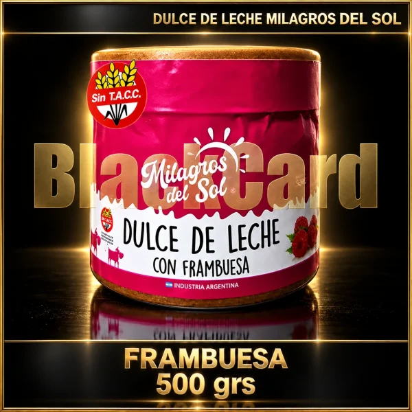 DDL CON FRAMBUESA 500grs MILAGROS DEL SOL