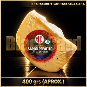 QUESO SARDO TROZADO PEPATITO "NUESTRA CASA" x Kg (400 Grs)