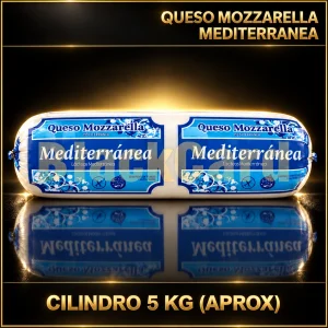 QUESO MOZZARELLA CILINDRO X 5 KG MEDITERRANEA