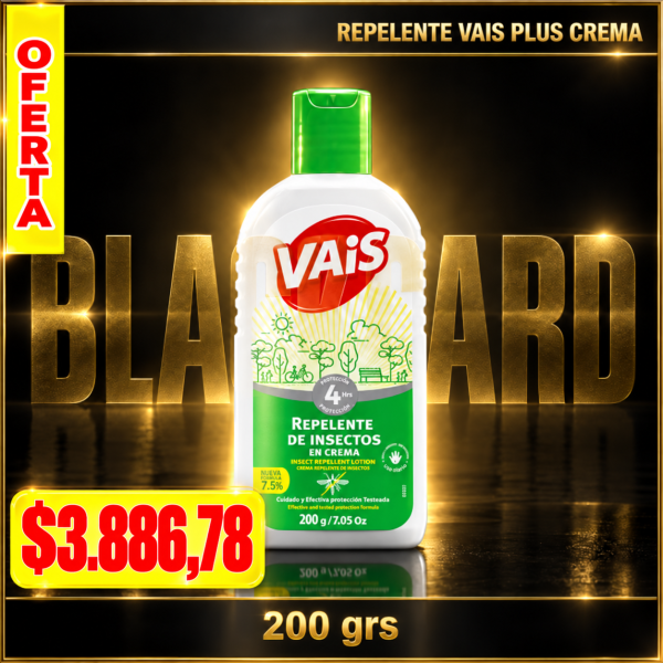 OFERTA REPELENTE VAIS PLUS CREMA x 200 grs
