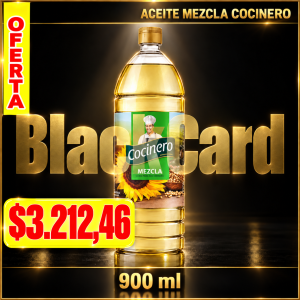OFERTA ACEITE MEZCLA COCINERO x 900 cc