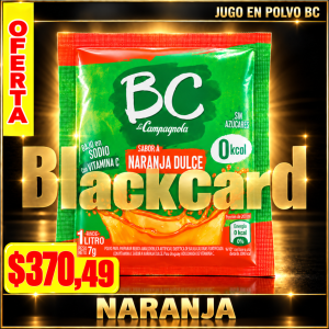 OFERTA JUGO EN POLVO BC NARANJA