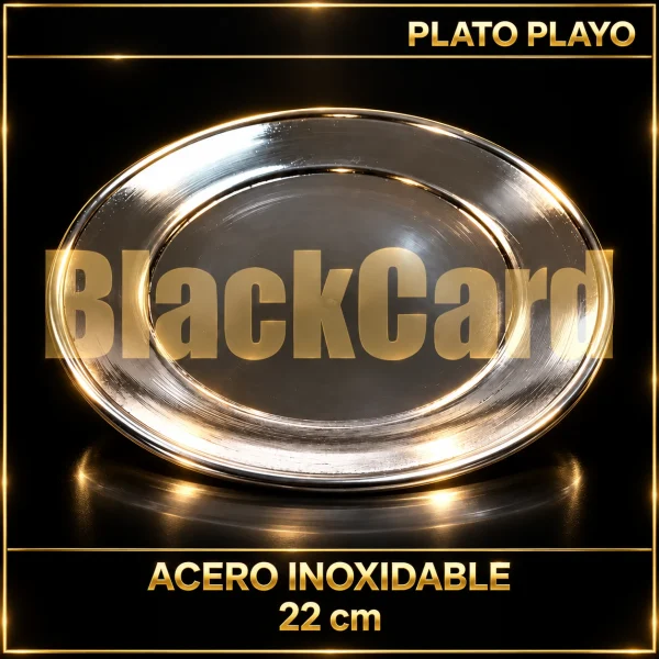 PLATO PLAYO 22CM ACERO INOXIDABLE