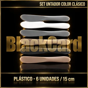 SET UNTADOR COLOR CLASICO DE PLASTICO X6 15CM