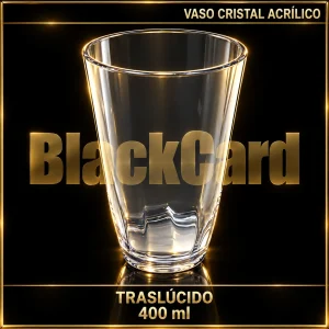 VASO CRISTAL ACRILICO TRASLUCIDO 400ML