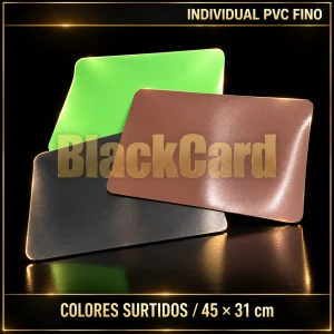 INDIVIDUAL PVC FINO COLOR SURTIDO 45X31CM