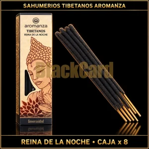 SAHUMERIOS TIBETANOS CAJA X8 REINA DE LA NOCHE (GENEROSIDAD)