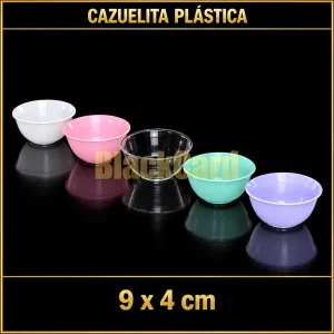 CAZUELITA PLASTICA 9X4CM