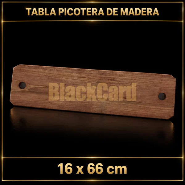 TABLA PICOTERA DE MADERA 16X66CM