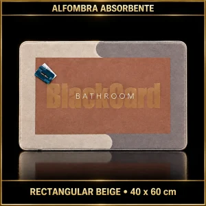 ALFOMBRA ABSORBENTE 40X60CM RECT BEIGE
