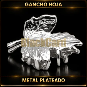 GANCHO HOJA PLATEADA DE METAL