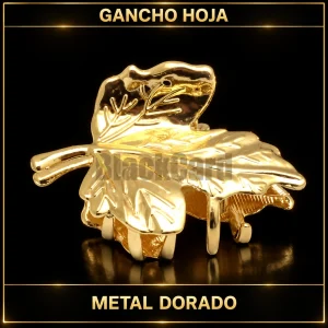 GANCHO HOJA DORADA DE METAL